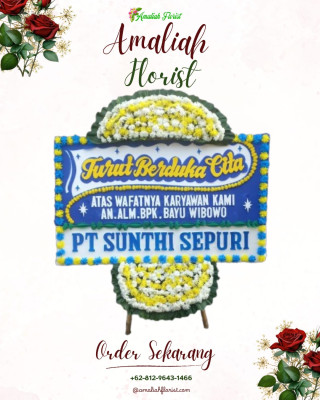 Papan Bunga Duka di Sendangrejo